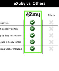 eXuby 2X Shock Collar for Small Dogs w/ 1 Remote & Training Dog Clicker - 3 Modes (Sound, Vibration & Shock) - Rechargeable Batteries - Very Fast Results 20 61icuUtgP4L