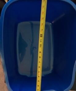 Van Ness Pets Large Open High Sided Cat Litter Box, Blue, CP2HS Pack of 1 39 61idoOMy4L