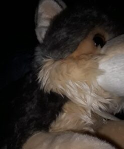 Alternative view of Aurora® Adorable Miyoni® Wolf Stuffed Animal - Lifelike Detail - Cherished Companionship - Gray 16 Inches