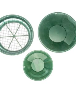 Alternative view of SE Gold Panning Mining Accessories Kit - Includes 10" 14" Gold Pans, 1/2" Sifting Screen, 2 Gold Vials, Snuffer Bottle, Tweezers, 7 Pieces