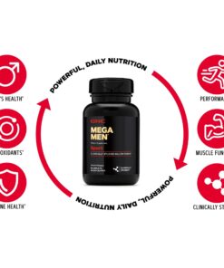 GNC Mega Men Sport Daily Multivitamin for Performance, Muscle Function, and General Health -180 Count 180 Count (Pack of 1) 27 61ihruOz6hL