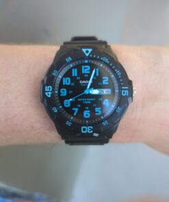 Casio Unisex MRW200H-2BV Neo-Display Black Watch with Resin Band 43 61ik0oyjbwL