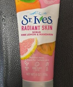 St. Ives Radiant Skin Face Scrub For Dull Skin Pink Lemon and Mandarin Orange Dermatologist-Tested Face Wash Scrub With 100 percent Natural Exfoliants 6 oz Pink Lemon & Mandarin Orange 6 Ounce (Pack of 1) 34 61ilvJpD88L