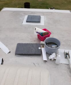 Beech Lane RV Roof and Leak Permanent Repair Tape 4" x 50', Permanently Stops Camper Roof Leaks, UV and Weatherproof Sealant 58 61im7etMssL