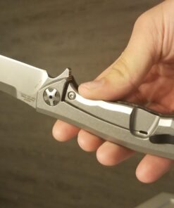 Zero Tolerance 0452CF; Pocket Knife with 4.1” Dual-Finished S35VN Steel Blade, Carbon Fiber Front and Titanium Back Handle Scales, KVT Ball-Bearing Opening, Frame Lock, Deep-Carry Pocketclip; 4.6 OZ.,Large 61 61imoDFePEL