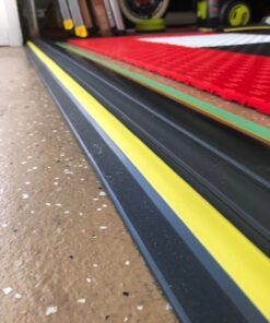 1 ½" High Garage Door Flood Barrier Threshold Kit (8'3") | Flexible PVC | Complete Kit Includes 2 Adhesives | GaraDry 8'3" 19 61inN7ZmCdL