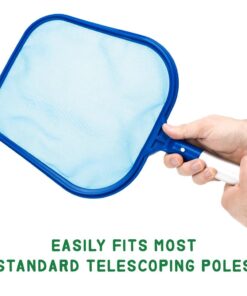 SplashTech Plastic Pool Skimmer Net, 17 x 11 Small Skimmer Head - Pool Net Skimmer Head for Standard 1.25" Telescoping Pole - Durable Nylon Mesh Pool Cleaning Net for Leaves, Bugs, or Debris 9 61ioHNwuHNL