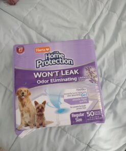Hartz Home Protection Lavender Scented Dog Pads, 50 count, Super Absorbent & Won't Leak, Odor Eliminating 21 x 21 (50 count) 32 61ip116mFEL 2