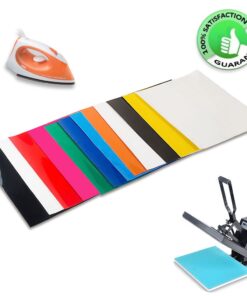 unuaST Heat Transfer Vinyl for T-Shirts 12x10 12 Sheets-Iron On Vinyl HTV Bundle for Silhouette Cameo, Cricut or Heat Press 29 61ipL3QpiZL