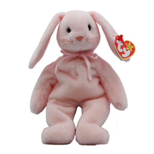 Ty Beanie Baby, Collectible "Hoppity" Pink Rabbit