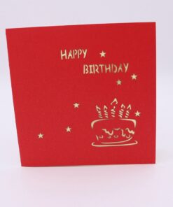 IShareCards® Handmade 3D Pop Up Birthday Cards Creative Greeting Cards Papercraft (90° Happy Birthday Cake) 90° Happy Birthday Cake 14 61iqaRAOMSL