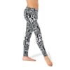 Alexandra Collection Love Dance Leggings for Women Small Black/White 2 61ithKem6hL