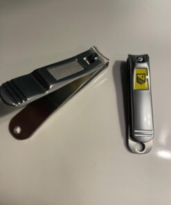 Nail Clippers Set - 2 Pack Stainless Steel Ingrown Toenail Tool, Professional Fingernail & Toenail Clippers for Thick Nails (Pedicure Nail Clippers) Silver 52 61iu1sZmOOL 1