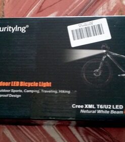 SecurityIng Waterproof 700 Lumens LED Bicycle Light 4 Modes Super Bright Bike Lamp Headlight + 8.4V Rechargeable Battery Pack + Charger for Camping, Cycling, Hiking, Riding 36 61iwg3HZGcL