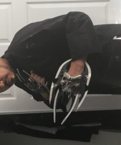 Masters Collection – Fantasy Claw Display Knife – Black and Satin Finish Stainless Steel Blades, Cast Metal Skull, Includes Wood Display Stand, Collectible, Self Defense – MC-2091, 13-Inch 41 61iwlE5iaL