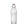 Bormioli Rocco Officina Water Bottle | 37.25 oz, Italian Glass Pitcher | Airtight Seal & Metal Clamp | Easy To Carry Handle, Dishwasher Safe & Eco-Friendly | Safe For Infused & Carbonated Drinks