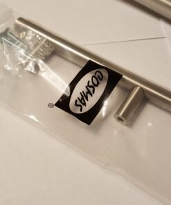 Cosmas 305-030SN - 10 Pack Satin Nickel Cabinet Hardware Euro Style Bar Handle Pull - 3" Inch (76mm) Hole Centers, 5-3/8" Overall Length, 1/2" Inch Bar Diameter 40 61ixfRJhE L