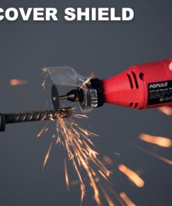 POPULO Power Rotary Tool Kit with Keyless Chuck, 154pcs Accessories, Flexible Shaft, Variable Speed Engraving, Corded Tools Drimmer Set for Cutting Sanding Polishing Engraving Crafting and DIY Works 154 18 61ixl8OAomL