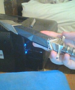 Velocity Airsoft KM6002 440 Stainless Steel 11" Double Edged Dark Assassin Dagger with Sheath 39 61iyUtfUbjL