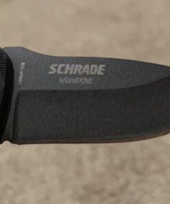 Schrade Wolverine Mini Fixed Blade with 65MN High Carbon Stainless Steel for Outdoor Survival Multi 28 61j 45F55L