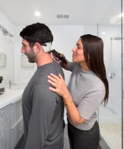 EdgUp 2.0 - Neckline Shaving Template and Hair Cutting Guide | DIY Self Haircutting System | Hands-Free Cut, Trim & Shaving Use for Line Ups | Flexible Durable High-Grade Silicone Stencil 13 61j 7lDFtVL