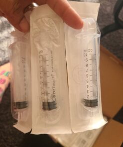 Care Touch 10ml Syringe with Luer Slip Tip - 100 Sterile Syringes – No Needle Great for Dispensing Oral Medicine and Home Care 10mL - 100 Count 37 61j13MmCEmL