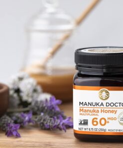 MANUKA DOCTOR - MGO 60+ Manuka Honey Multifloral, 100% Pure New Zealand Honey. Certified. Guaranteed. RAW. Non-GMO (8.75oz) Multifloral MGO 60 8.75 Ounce 22 61j2YbSDtmS