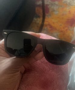 ShadyVEU Super Dark Black Lens Round Sunglasses UV Protection Spring Hinge Soft Matte Frame Fashion Shades 32 61j5XQJf4L