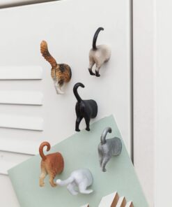 Kikkerland Magnetic Funny Cat Butt Refrigerator Decorative Magnets, Set of 6, Novelty Gift, Cat Lovers 27 61j5jpq2j9L