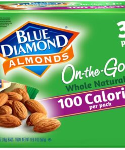 Alternative view of Blue Diamond Almonds Whole Natural Raw Snack Nuts, 100 Calorie Travel Bags, 32 count
