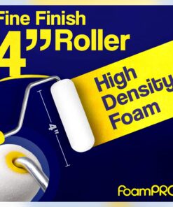 FoamPRO 164 Fine Finish Roller (High-Density Foam), 4", Pack of 1 Roller 4" 12 61jA0n SrsL