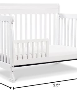 DaVinci Kalani 4-in-1 Convertible Crib in White, Greenguard Gold Certified 33 61jBCguGB2L