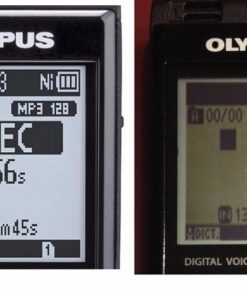 Olympus WS-853 black voice recorder with true stereo mic, 8GB, 110 hours battery life, voice balance, direct USB connection, with MP3 file format. 25 61jDeR6vHqL