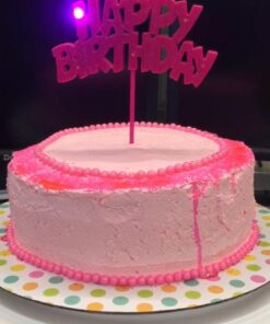 Pink Happy Birthday LED Flashing Pick - 10.25", 1 Piece - Perfect for Birthday Celebrations Pink Flashing 23 61jE9labACL