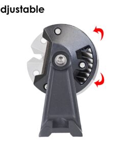 Eyourlife LED Light Bar Side Mounting Brackets with Rubber Pads, Universal Fit Metal Side Brackets Kit with Bolts, Sturdy Light Mounting Replacement for Rigid or Curve Light Bars for Jeep Truck & SUV 18 61jEDCDJlL