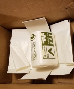 Norpro 100% Compostable Bags, 50 Count (870) , Grey One Pack 19 61jFykohjuL