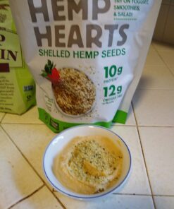 Organic Hemp Hearts, 12oz; 10g Plant Based Protein and 12g Omega 3 & 6 per Srv | Smoothies, yogurt & salad | Non-GMO, Vegan, Keto, Paleo, Gluten Free | Manitoba Harvest 12 Ounce (Pack of 1) 26 61jGFJf3doL