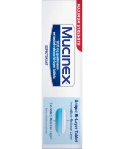 Mucinex 12 Hour 1200mg Maximum Strength Guaifenesin Chest Congestion & Mucus Relief, Guaifenesin Expectorant Aids Mucus Removal, Chest Decongestant for Adults, Dr Recommended, 42ct Tablets 42 Count (Pack of 1) Release Tablets 36 61jGc6Q851L 1