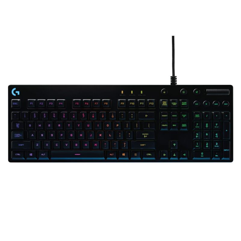 Catalog 2 Logitech G810 Orion Spectrum RGB Mechanical Gaming Keyboard – Easy-Access Media Control, Backlit Multicolor LED, Romer-G Mechanical Key Switches