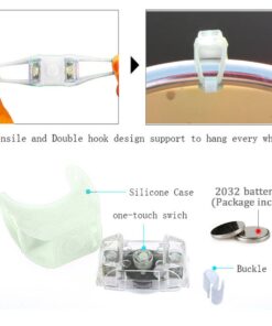 Botepon 2Pcs Boat Kayak Battery Navigation Lights Safety Lights Boat Bow Lights Stern Lights Bike Lights Pet Lights Night Running Lights with 3 Modes Lithium battery White 10 61jIhoYiZHL