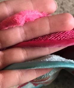 S&T INC. Always Off Reusable Makeup Remover cloths, 6” X 12”, Solid and Print, 3 Pack 3 Count (Pack of 1) 34 61jJ0NMpahL