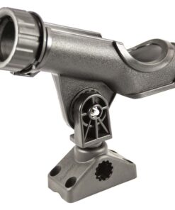 Scotty #230-BK Powerlock Black Rod Holder with #241 Side Deck Mount 10 61jJThtj4sL