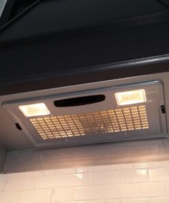 Broan Aluminum Power Pack Range Hood Insert, Exhaust Fan and Light Combo for Over Kitchen Stove, Silver, 6.0 Sones, 390 CFM 20.5-Inch 42 61jJeRd 6aL