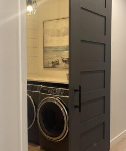 SMARTSTANDARD 6.6FT Barn Door Hardware kit, Barn Door Track, Sliding Door Hardware kit, Smoothly and Quietly -Heavy Duty Sturdy -Easy to Install, Fit 36"-40" Wide Panel (I Shape Hanger) 6.6 Feet 32 61jJzranzoL