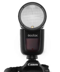 Alternative view of Godox V1-N Round Head Camera Flash Speedlite Flash for Nikon, TTL Flash Speedlight, 2.4G 1/8000s HSS 76Ws, 10 Level LED Modeling Lamp, 480 Full Power Shots, 1.5s Recycle Time 2600mAh Li-ion Battery