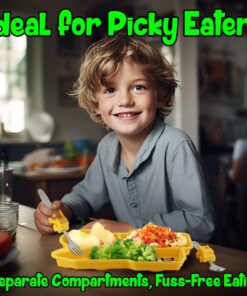 Funwares Engaging Kids' Dinnerware Set: Durable, Divided Plate, Ideal for Picky Eaters, Educational Mealtime, Easy Cleaning, Gift for Toddlers Dump Truck 9 61jLSzsGGIL