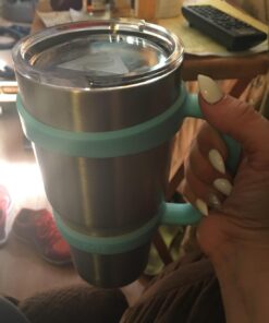 F-32 Handle - 19 COLORS - 30oz Size - Compatible with 30 oz YETI and 30 oz. OZARK TRAIL Tumbler Travel Mug - BPA FREE (30OZ, HUNTER GREEN, 1 Count (Pack of 1)) 30ozHunter Green / Field Green 30.0 ounces 27 61jMtq2HK5L