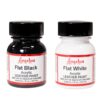 Angelus Brand Acrylic Leather Paint Waterproof 1oz - Flat Black & Flat White Duo 15 61jN1FAdpUL