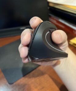 Anker 2.4G Wireless Vertical Ergonomic Optical Mouse, 800 / 1200 /1600 DPI, 5 Buttons for Laptop, Desktop, PC, Macbook - Black 47 61jOMZjVNpL