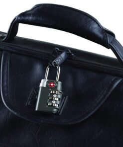 TSA-Accepted Luggage Locks with TravelSentry: 3-Dial Combination Lock + 48" Coated Steel Cable, the Smartest Safety Lock on the Market - Grey One Size 16 61jS SV2FGL